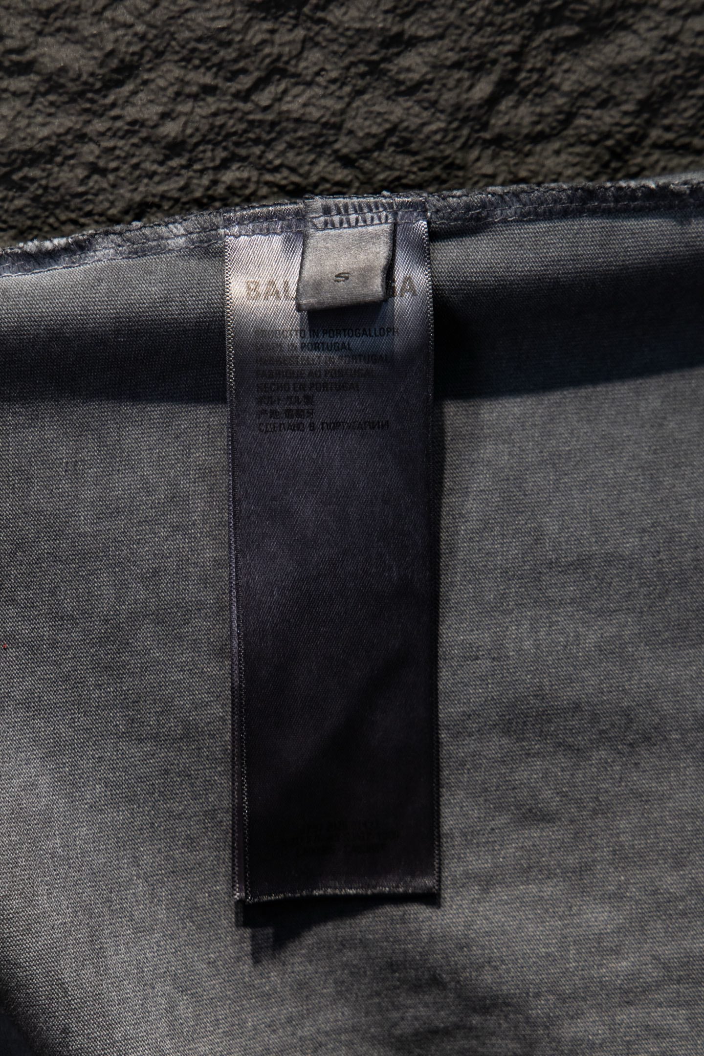 Balenciaga short-sleeve T-shirt, light gray, inner neck label at hem