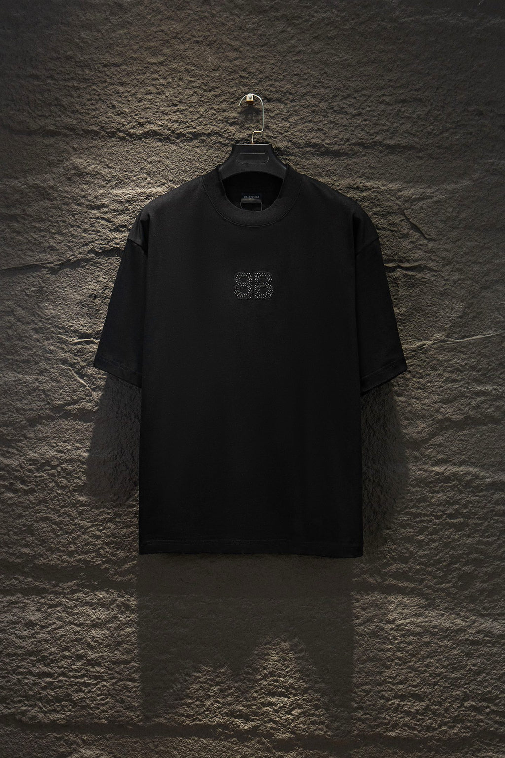Balenciaga short-sleeve T-shirt, black, with small chest logo