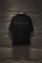 Balenciaga short-sleeve T-shirt, black, back logo print
