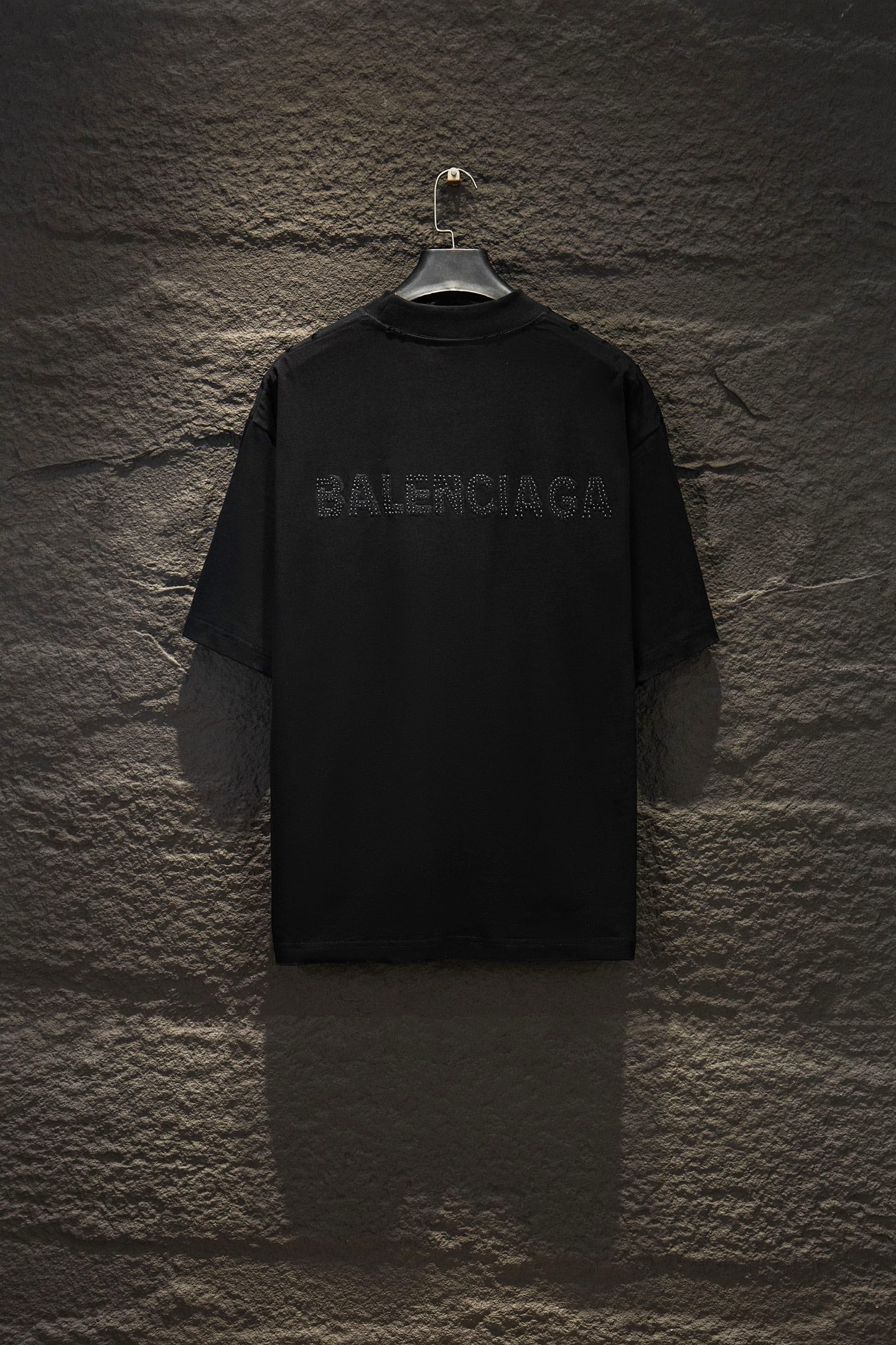 Balenciaga short-sleeve T-shirt, black, back logo print