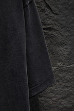 Balenciaga T-shirt side view, dark gray short-sleeve garment
