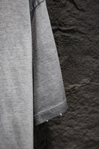 Balenciaga T-shirt sleeve and side seam, light gray.