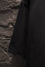 Balenciaga black T-shirt sleeve and side seam detail