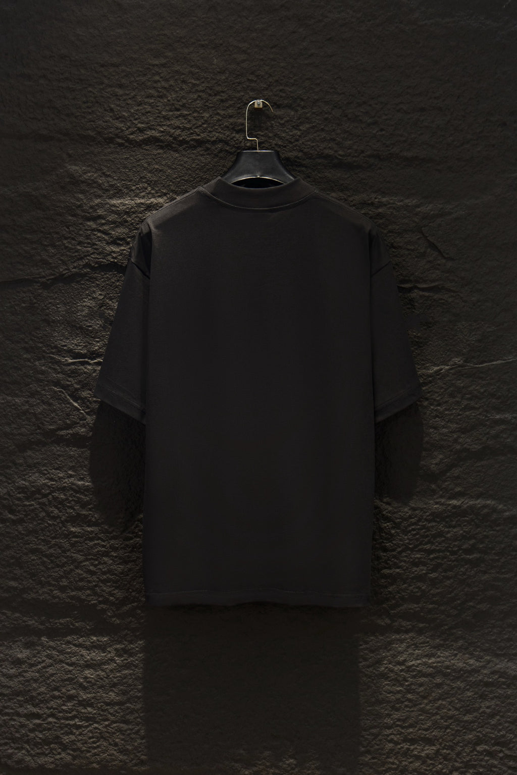 Balenciaga black T-shirt back view with crew neck