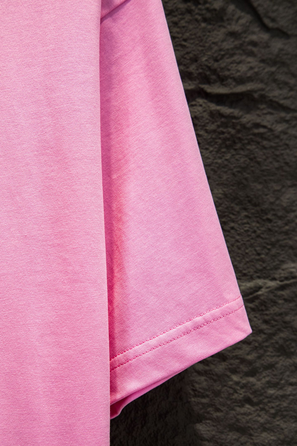 Balenciaga pink T-shirt short sleeve with hem seam