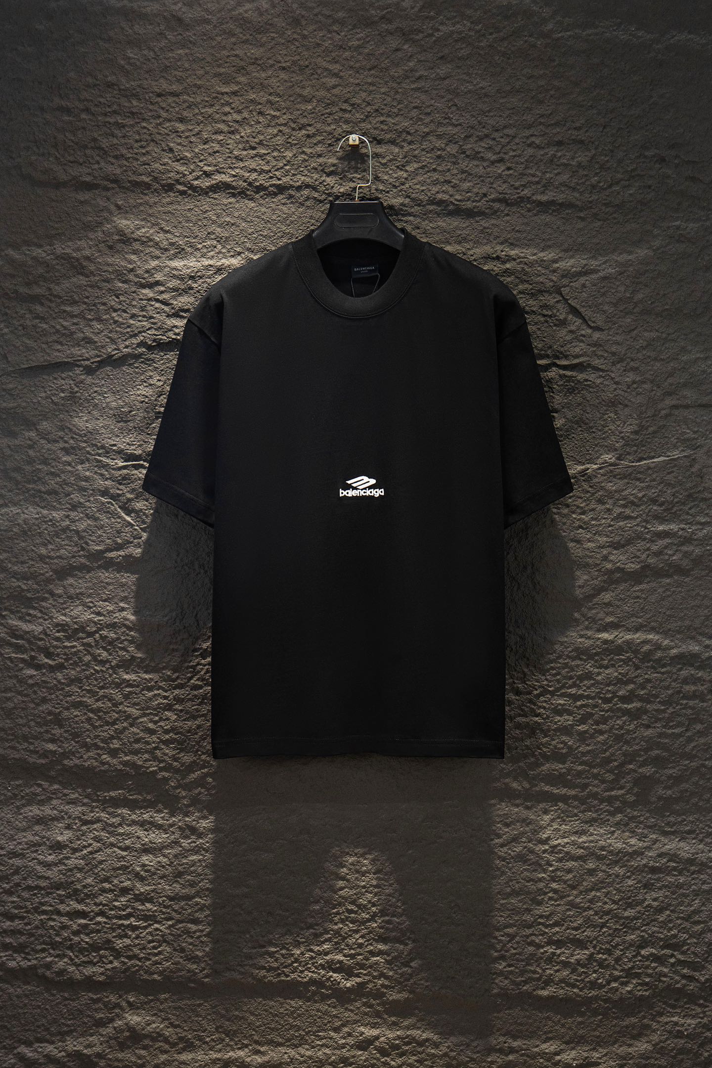 Balenciaga short-sleeve T-shirt in black with small chest logo