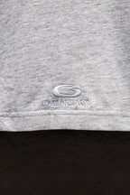 Balenciaga short-sleeve T-shirt hem, light gray, stitched BALENCIAGA logo