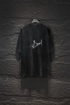 Balenciaga short-sleeve T-shirt with handwritten-style logo graphic on back
