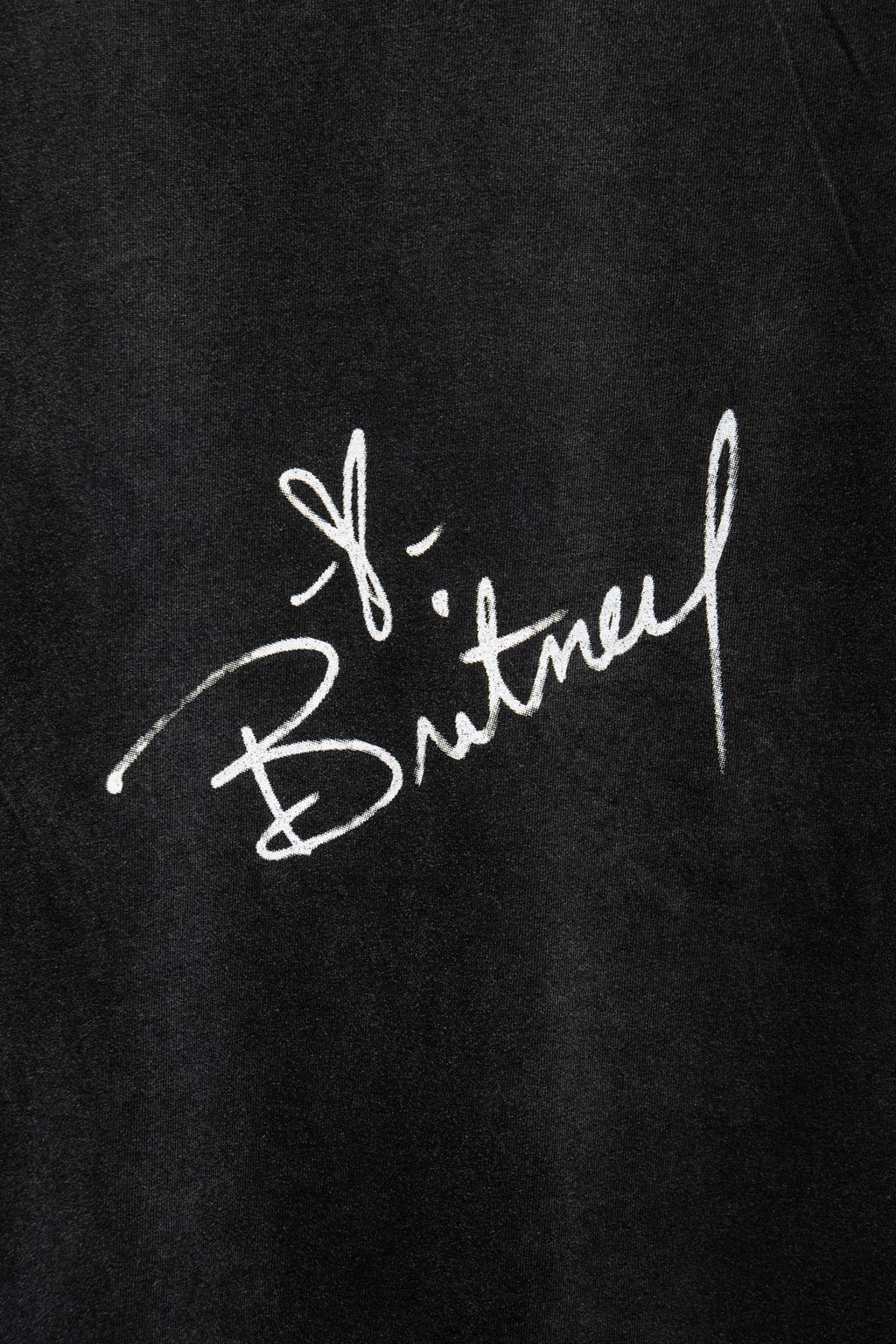 Balenciaga T-shirt with white handwritten-style script logo on back