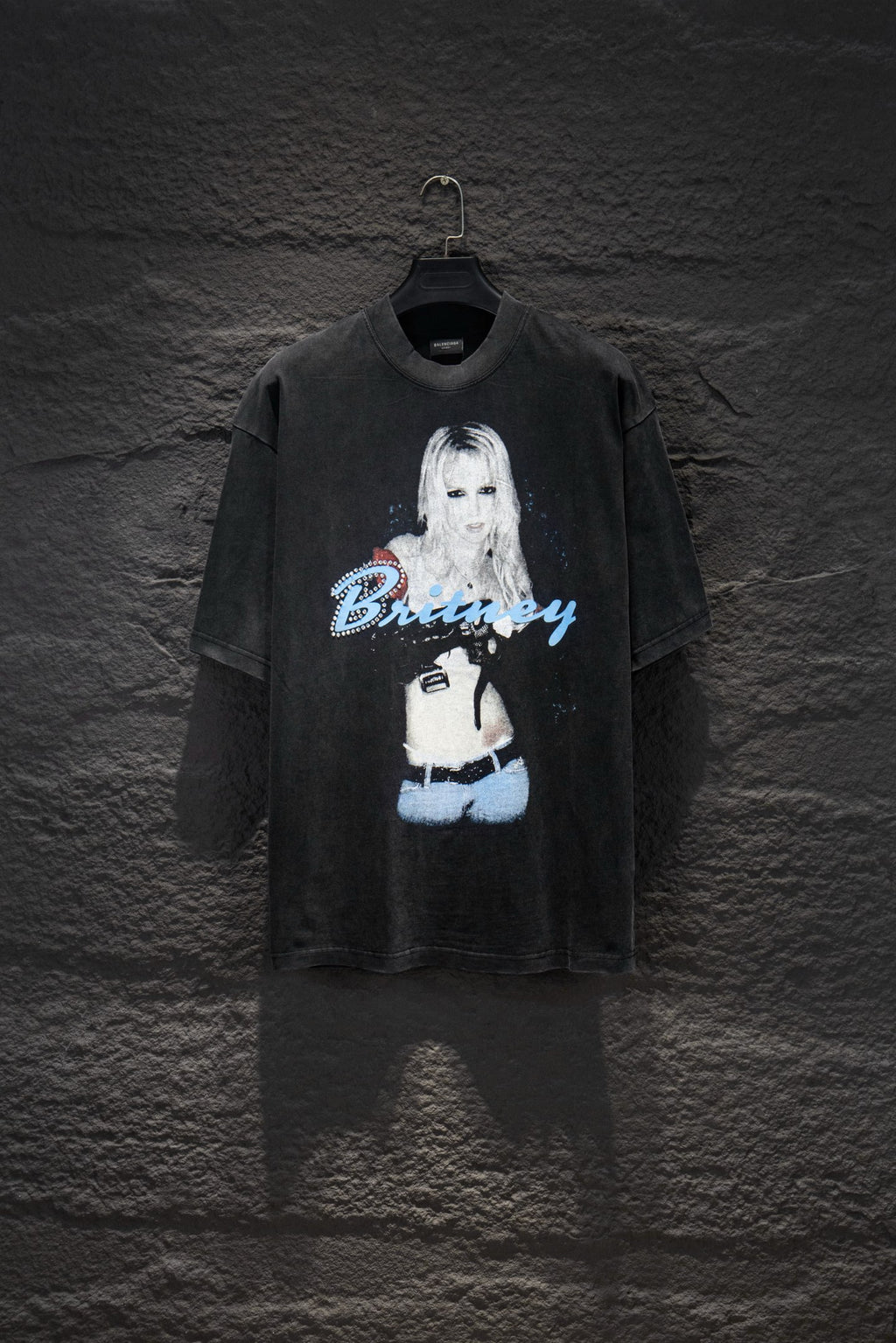 Balenciaga short-sleeve T-shirt with Britney graphic on front