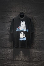 Balenciaga short-sleeve T-shirt with Britney graphic on front