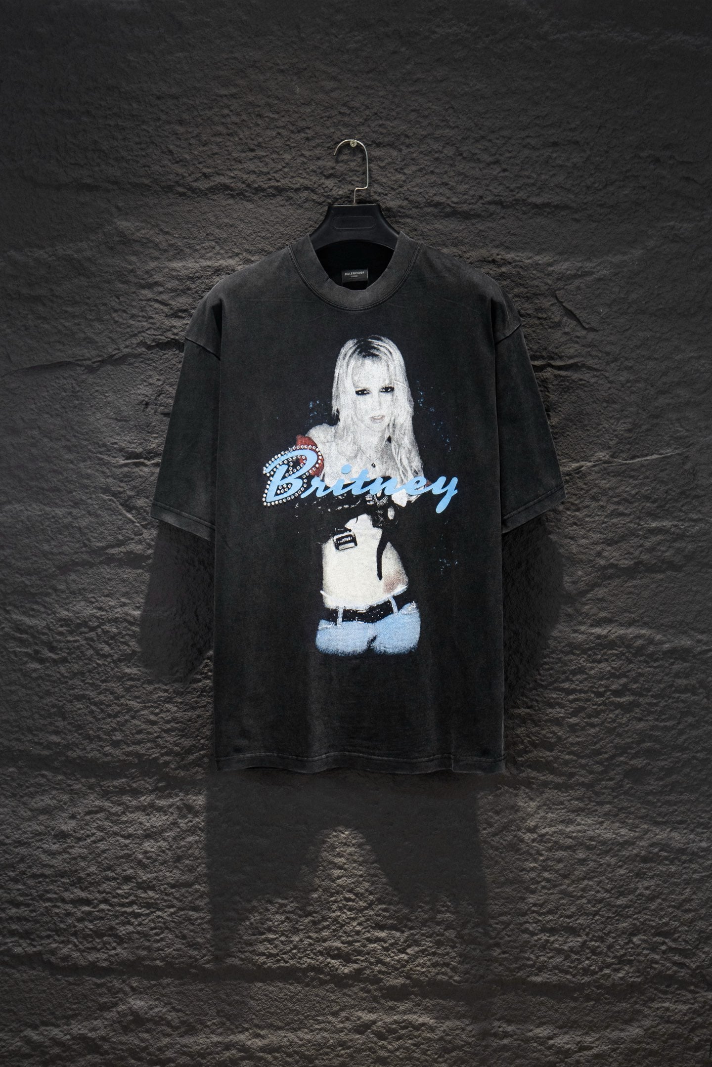 Balenciaga short-sleeve T-shirt with Britney graphic on front
