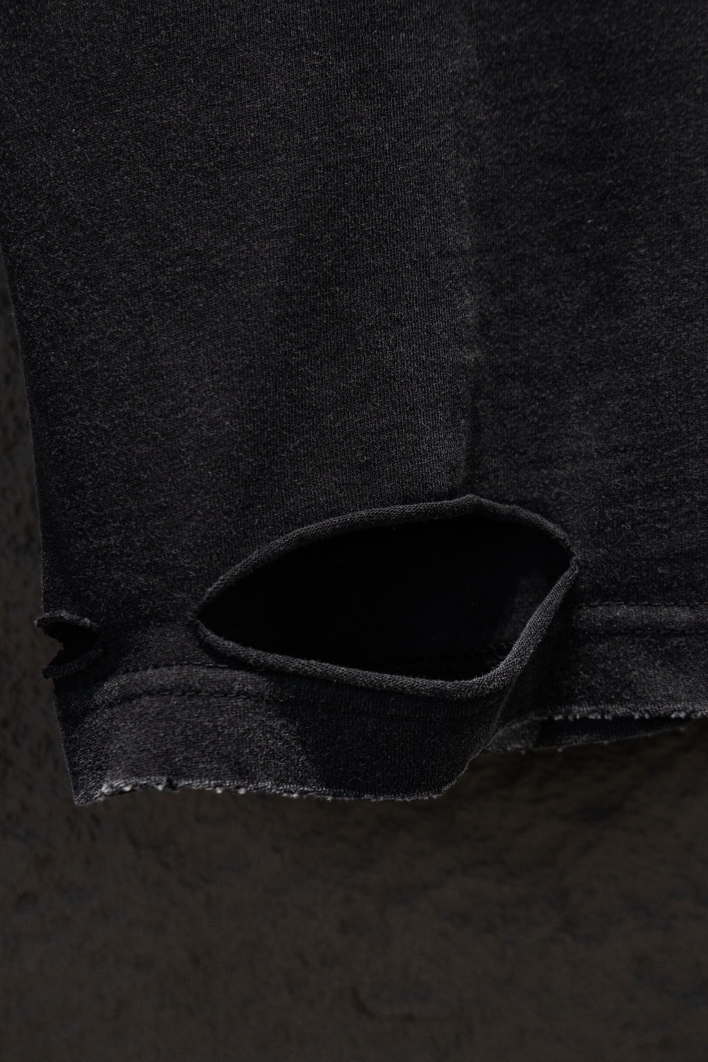 Balenciaga T-shirt lower pocket-like seam detail, black