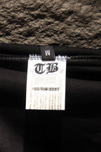 Inner waistband label area with size mark and printed garment information