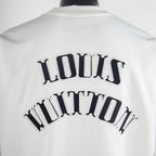 Back arch logo text on white Louis Vuitton T-shirt