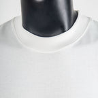 White crewneck T-shirt collar