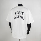White Louis Vuitton T-shirt with back arch logo text
