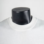 Louis Vuitton white crew neck T-shirt collar close-up