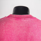 Louis Vuitton pink T-shirt with ribbed crew-neck collar