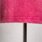 Louis Vuitton pink T-shirt hem with visible topstitching