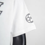 Louis Vuitton white short-sleeve shirt sleeve with circular stitched-style graphic
