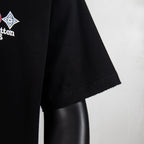 Louis Vuitton black T-shirt short sleeve and hem detail