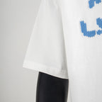 Louis Vuitton T-shirt in white with short sleeve and curved hem