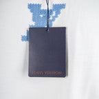 Louis Vuitton T-shirt with blue logo embroidery and Louis Vuitton hang tag