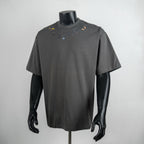 Louis Vuitton graphic crew-neck T-shirt in dark gray with colorful chest print