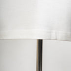 White T-shirt hem seam detail