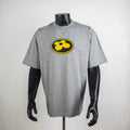 Louis Vuitton short-sleeve T-shirt in heather gray with yellow flower logo