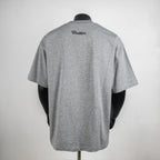 Louis Vuitton short-sleeve T-shirt in heather gray with back Vuitton script logo