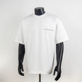 White short-sleeve T-shirt with Louis Vuitton chest logo