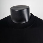 Louis Vuitton black crewneck short-sleeve T-shirt collar close-up