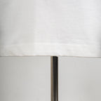 White T-shirt hem with neat stitched edge