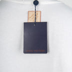 White T-shirt with Louis Vuitton neck tag and hanging brand card