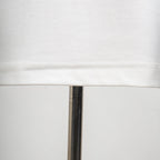 Louis Vuitton white T-shirt hem seam detail with visible stitching