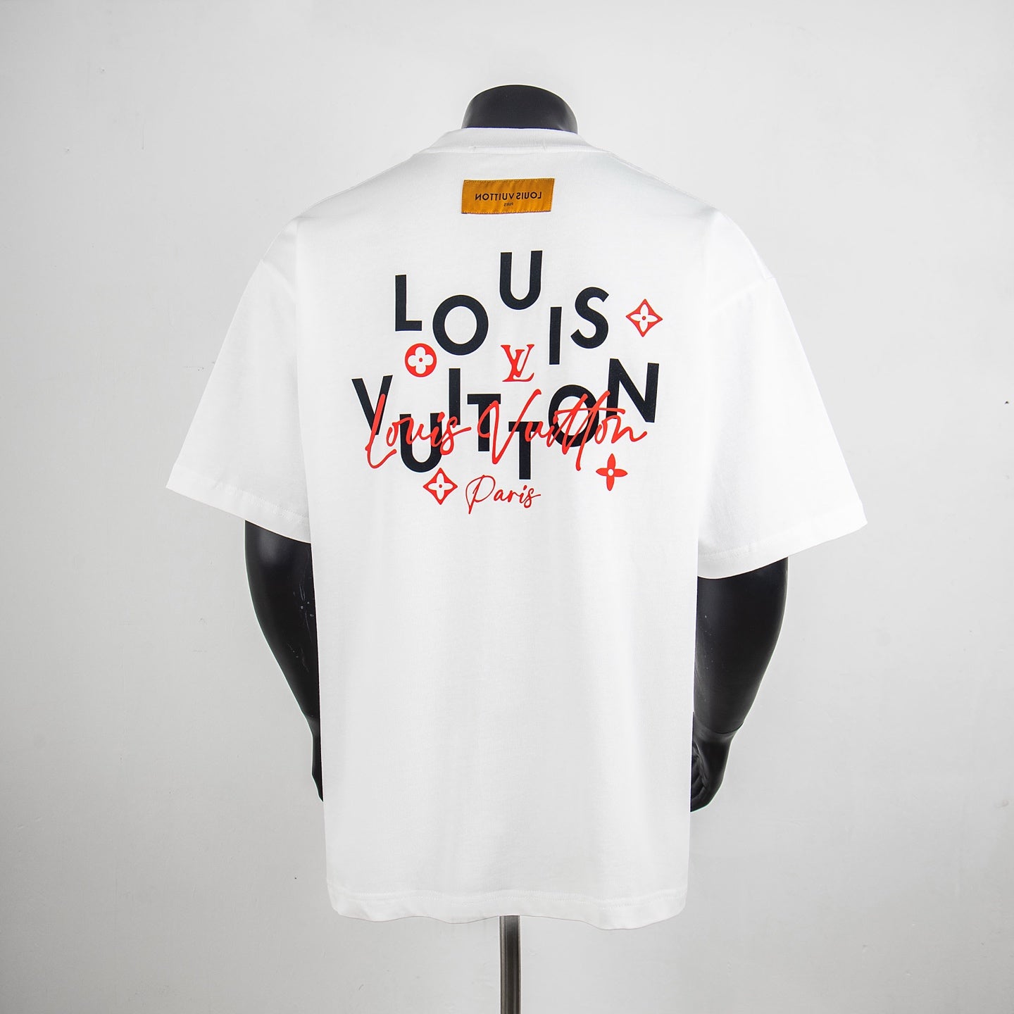 Louis Vuitton T-shirt, white short-sleeve with large back graphic print