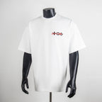 Louis Vuitton T-shirt, white short-sleeve with small colorful chest logo