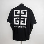 Black Givenchy T-shirt with large back logo graphic and GIVENCHY text