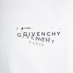 White T-shirt with Givenchy Paris logo graphic