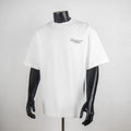 White Givenchy T-shirt with small chest logo and crew neck