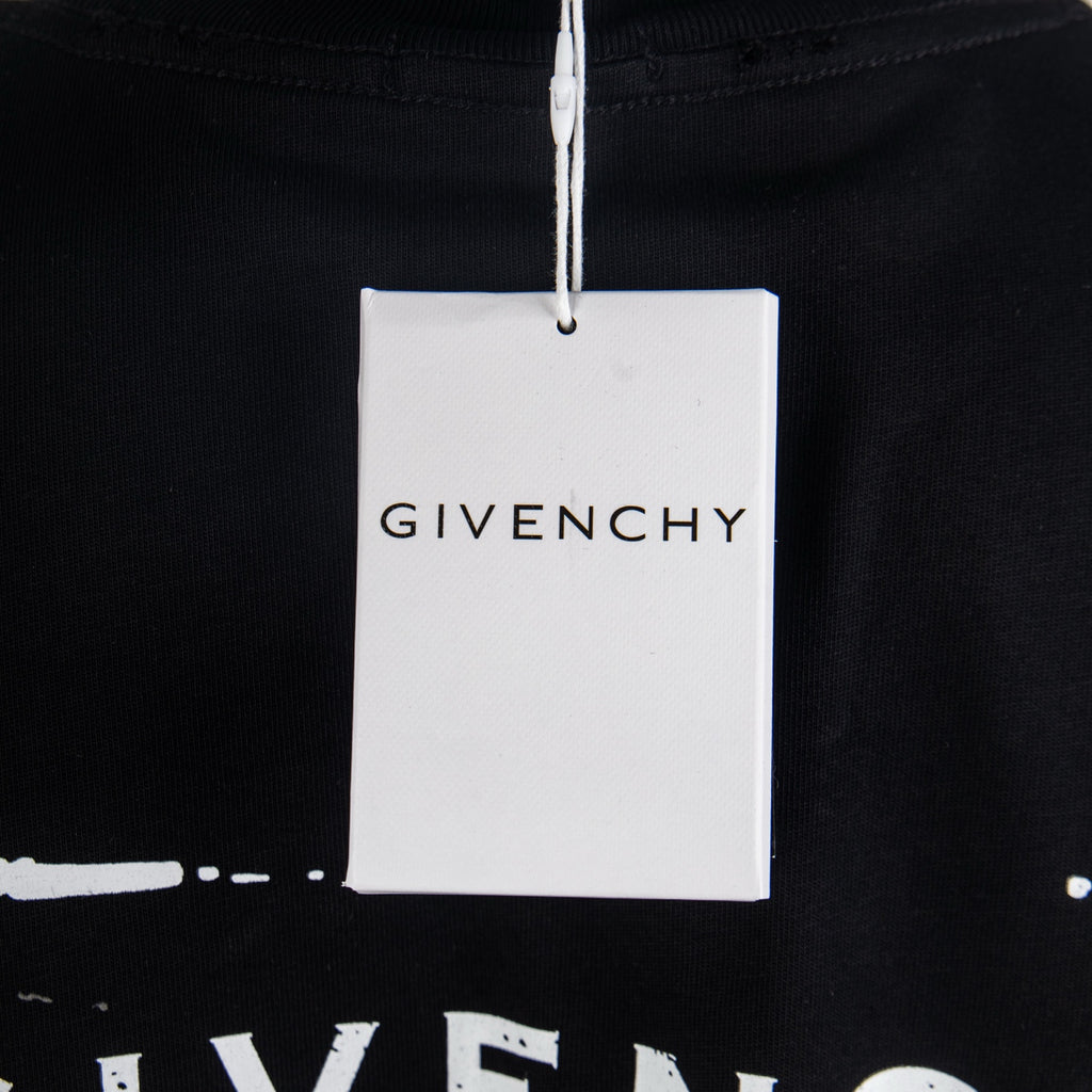Black Givenchy crew-neck T-shirt with hanging size tag