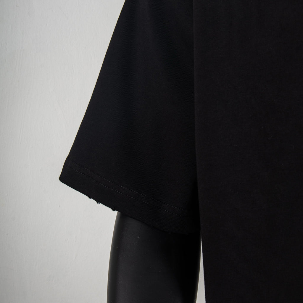 Black Givenchy crew-neck T-shirt short sleeve and hem