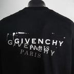 Black Givenchy crew-neck T-shirt back logo close-up
