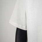 Givenchy white T-shirt side hem and short sleeve seam detail