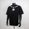 Givenchy black graphic T-shirt with white star and geometric logo print