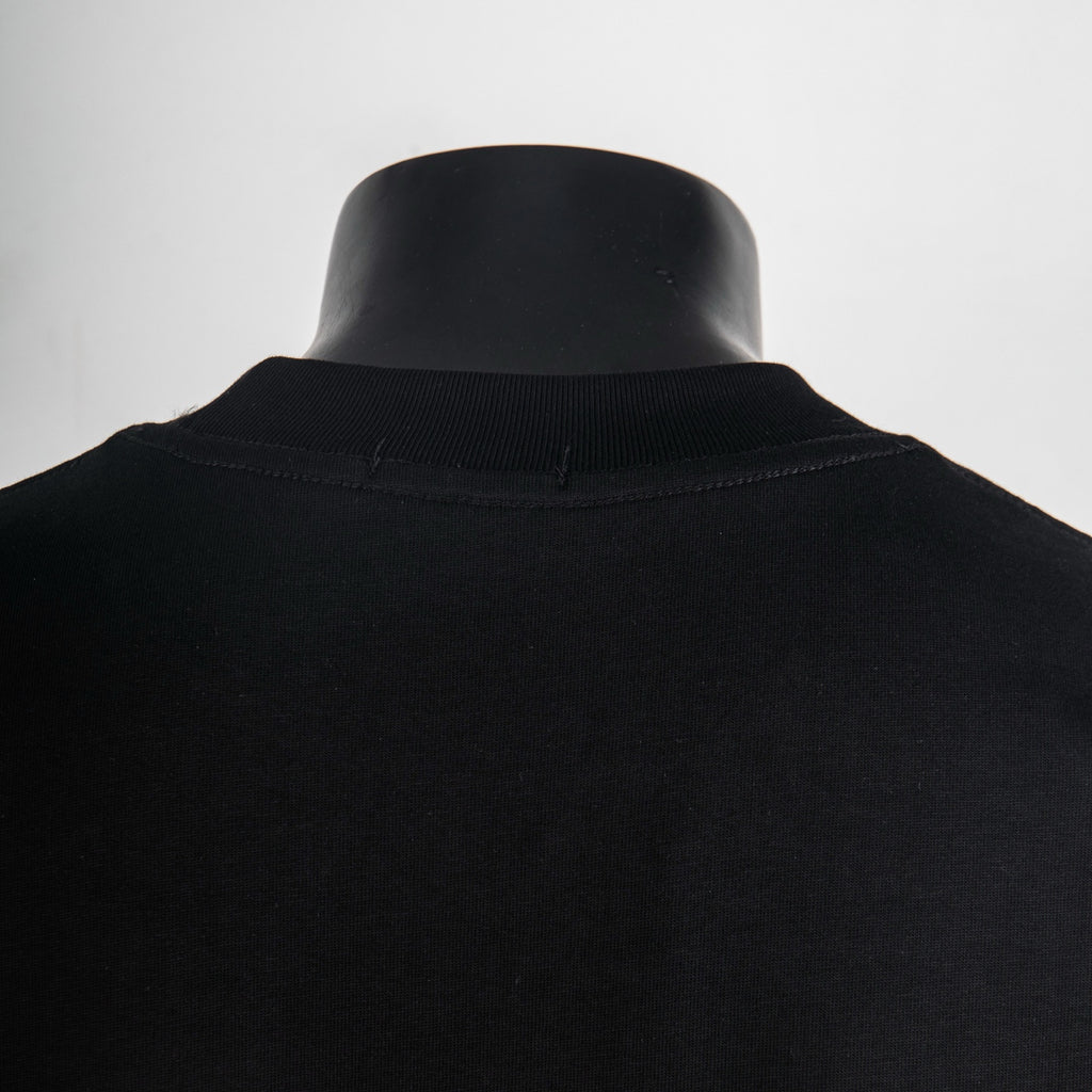 Givenchy black T-shirt back neckline and shoulder seam