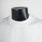 Givenchy white crewneck T-shirt neckline close-up