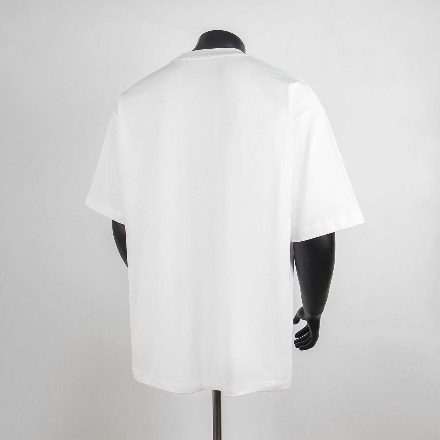 White Dior short-sleeve T-shirt, back view